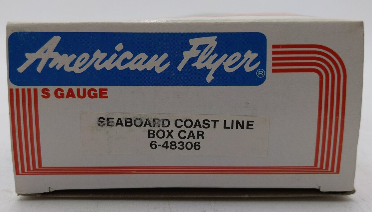 American Flyer 6-48306 S Gauge Seaboard Coastline Boxcar #48306 LN/Box