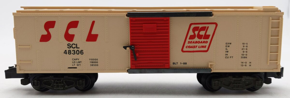 American Flyer 6-48306 S Gauge Seaboard Coastline Boxcar #48306 LN/Box