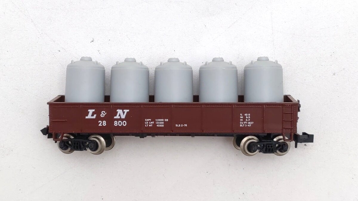 Atlas 3501 N Scale Louisville & Nashville 42' Gondola #28800 LN