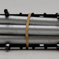 American Flyer 24540 Vintage S NH Flatcar w/ 3 Silver Cardboard Pipes -Restored