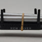 American Flyer 24540 Vintage S NH Flatcar w/ 3 Silver Cardboard Pipes -Restored