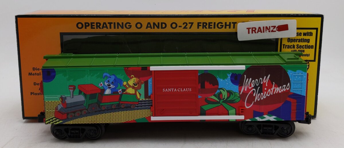 MTH 30-79642 O Christmas Operating Box Car with Santa LN/Box