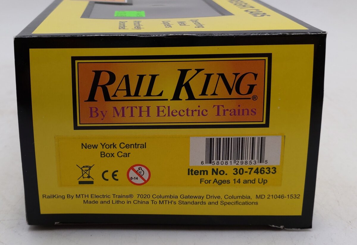 MTH 30-74633 BOX CAR NEW YORK CENTRAL