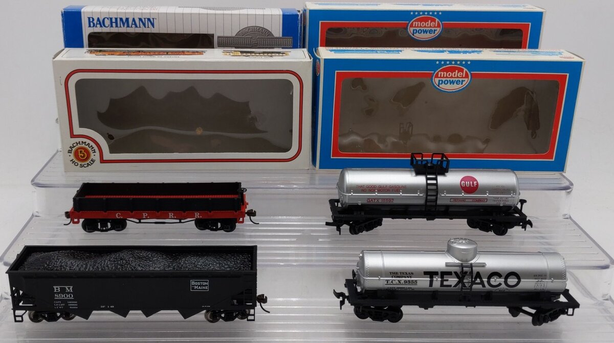 Bachmann & Model Power HO Scale Assorted Freight Cars [4] LN/Box