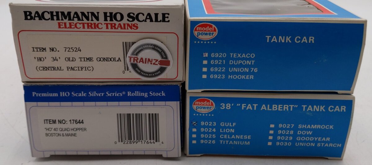 Bachmann & Model Power HO Scale Assorted Freight Cars [4] LN/Box