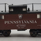 Williams 477032 O Gauge Brass Pennsylvania Lighted Caboose 3-Rail VG/Box