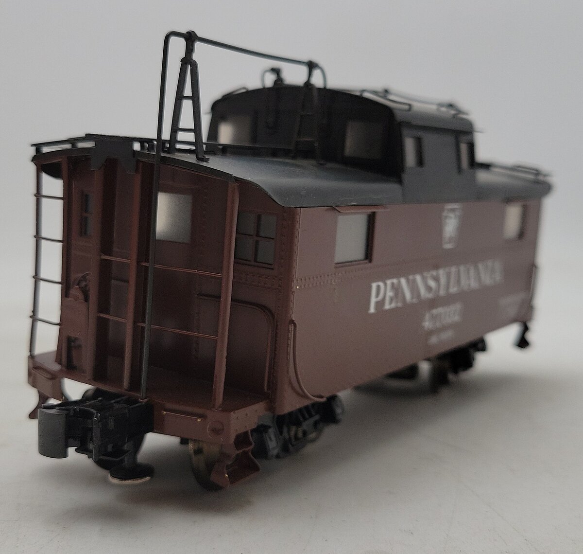 Williams 477032 O Gauge Brass Pennsylvania Lighted Caboose 3-Rail VG/Box