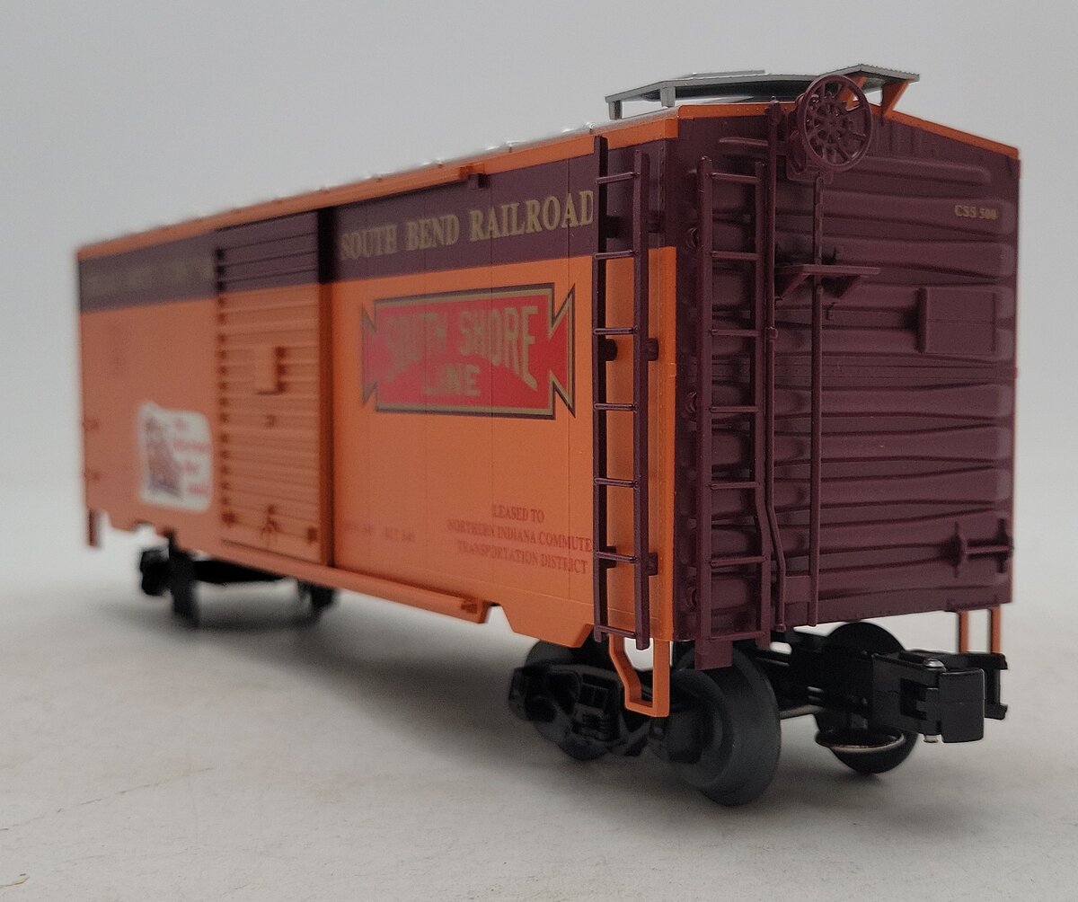 Weaver U2143LD O Gauge Chicago South Shore 40' Boxcar #500 (3 Rail) LN/Box