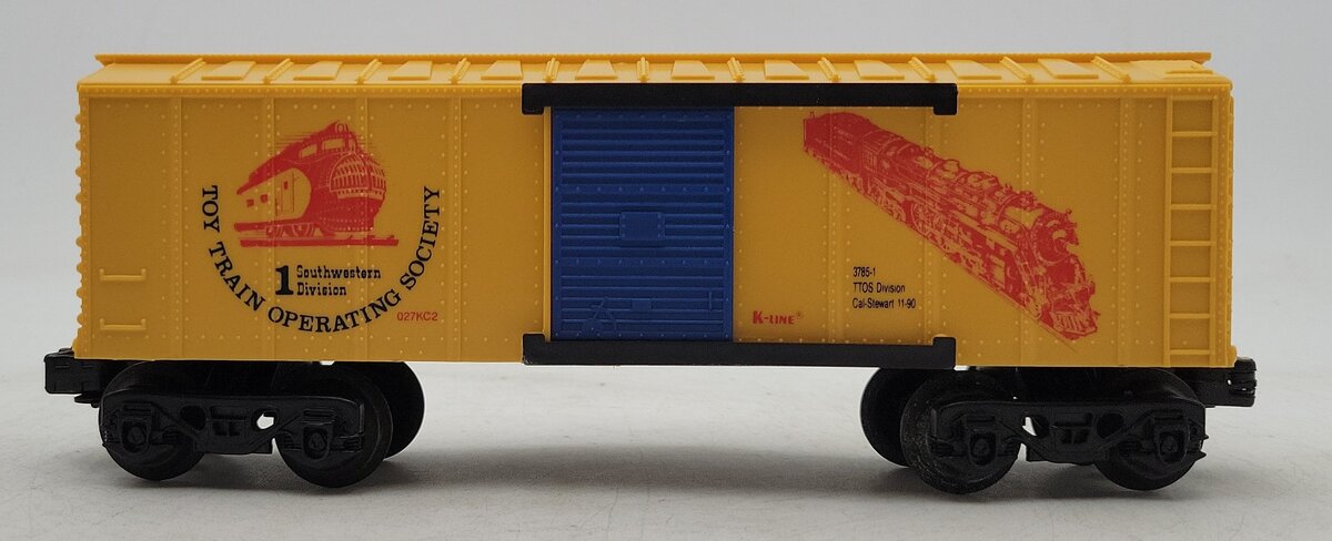 K-Line 027KC2 O Southwestern Division Toy Train Operating Society Box Car EX/Box