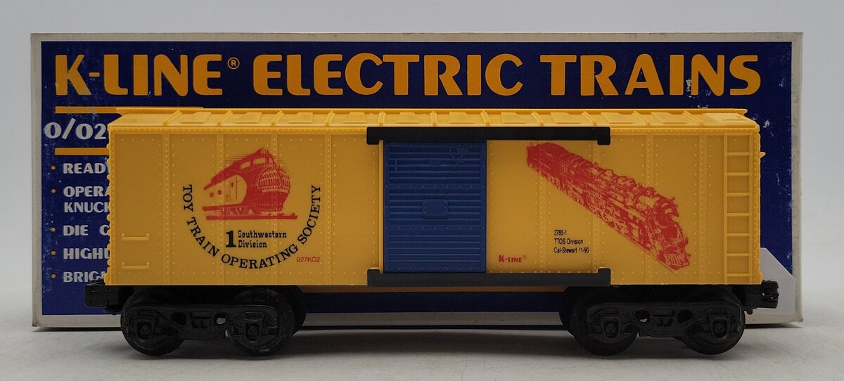 K-Line 027KC2 O Southwestern Division Toy Train Operating Society Box Car EX/Box