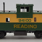 Atlas 6604-4 O Gauge Reading EV Caboose #94100 (3 Rail) EX