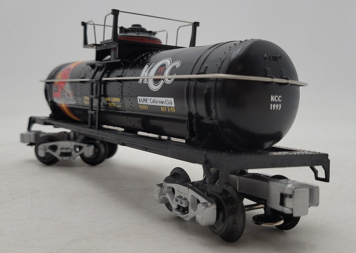 K-Line K-90003 O Gauge KCC Tank Car w/ Silver Chassis EX/Box