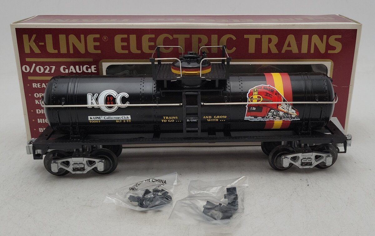 K-Line K-90003 O Gauge KCC Tank Car w/ Silver Chassis EX/Box