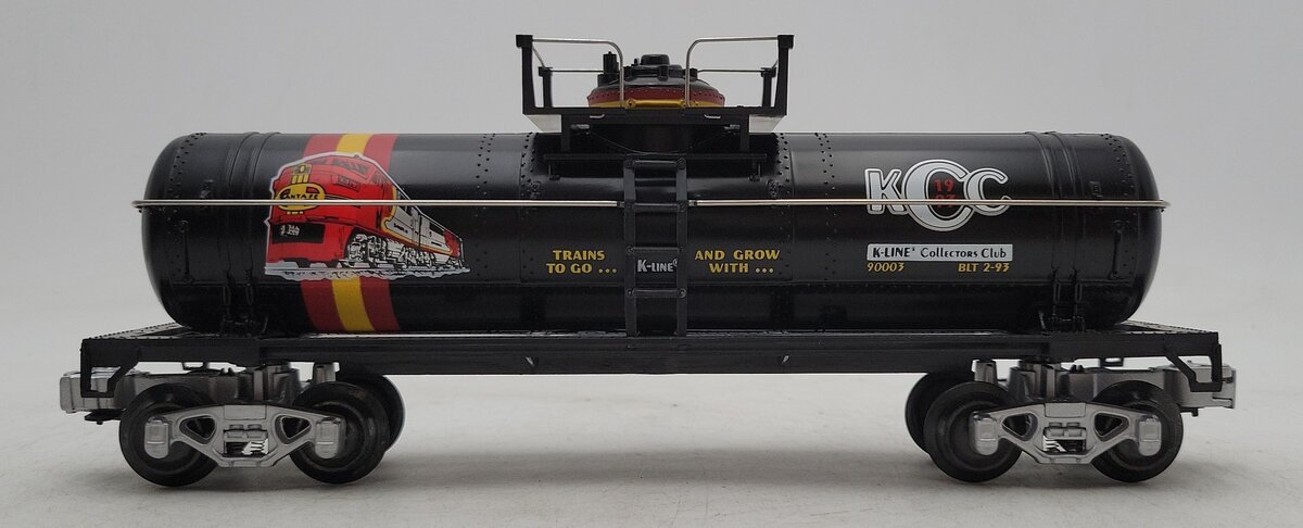 K-Line K-90003 O Gauge KCC Tank Car w/ Silver Chassis EX/Box
