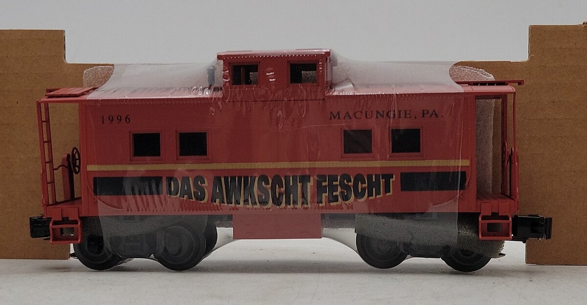 Weaver O Gauge Das Awkscht Fescht Caboose 1996 NIB