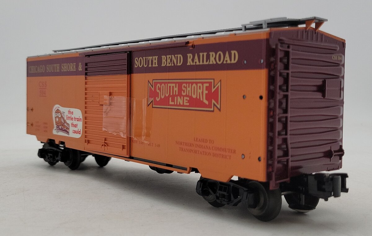 Weaver U2143LD O Gauge Chicago South Shore 40' Boxcar #504 (3 Rail) EX
