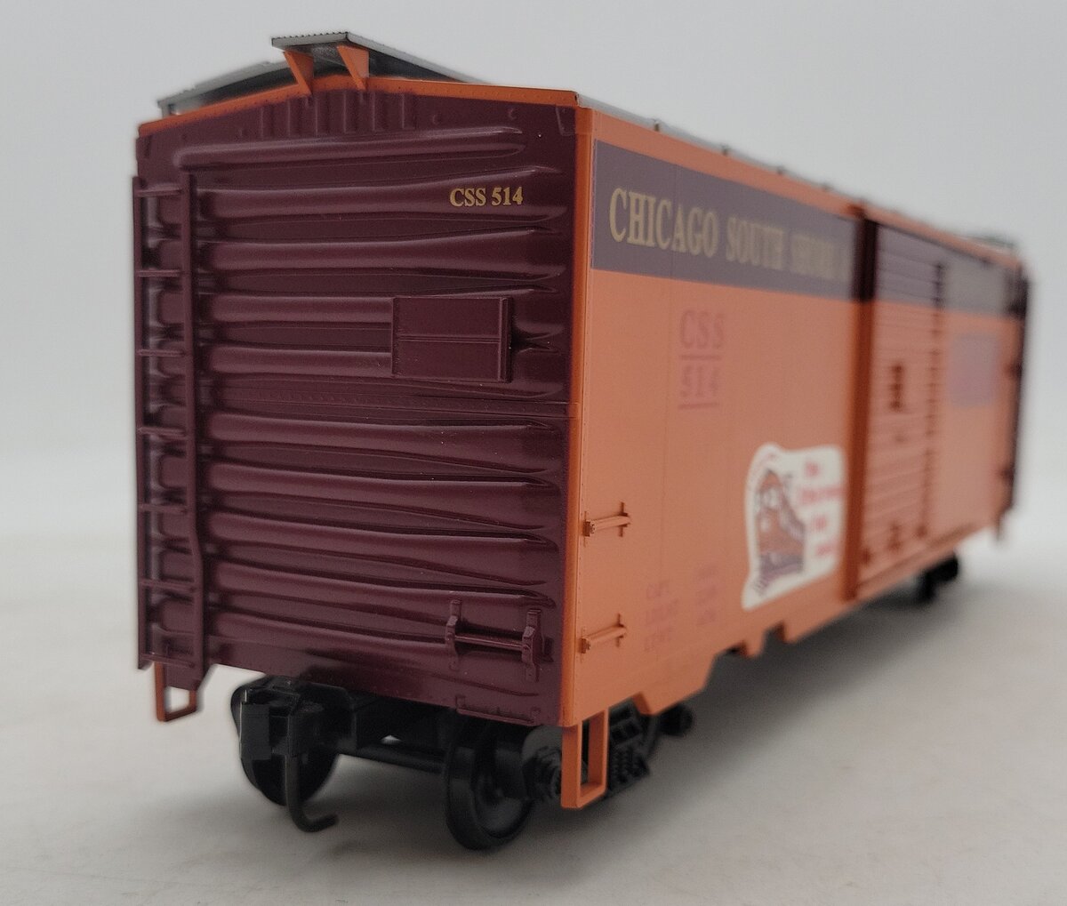 Weaver U2143LD Chicago South Shore 40' Boxcar #514 (2- Rail) EX