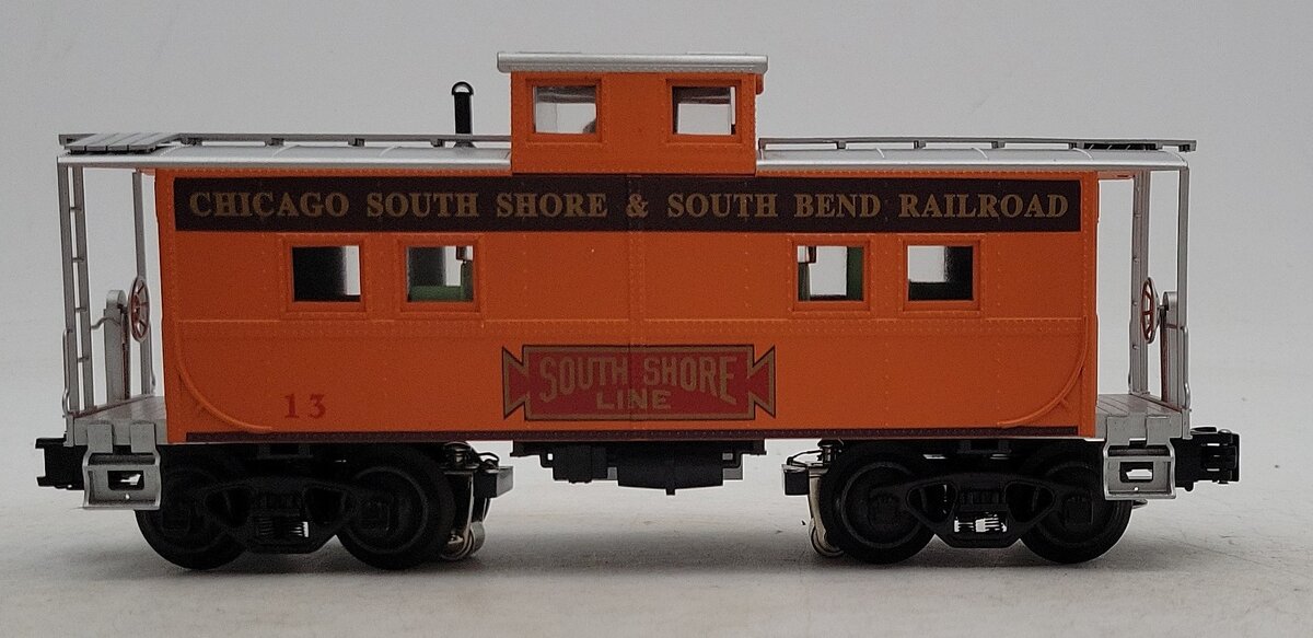 Weaver U2956LD O Gauge Chicago South Shore Caboose #13 (3 Rail) EX/Box
