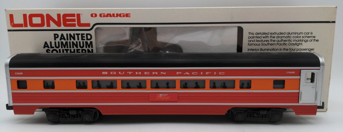 Lionel 6-9592 O Gauge Southern Pacific Daylight Aluminum Passenger Car EX/Box