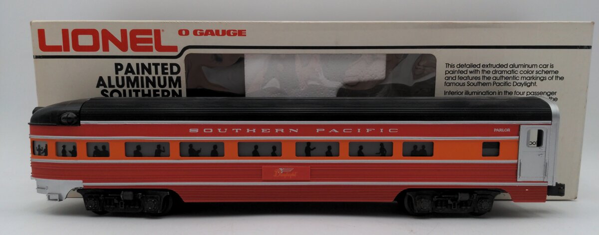 Lionel 6-9593 O Gauge Southern Pacific Daylight Aluminum Observation Car EX/Box