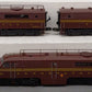 Right-of-Way 5504 O BRASS Pennsylvania Alco PA ABA Diesel Loco Set - 3-Rail EX/Box