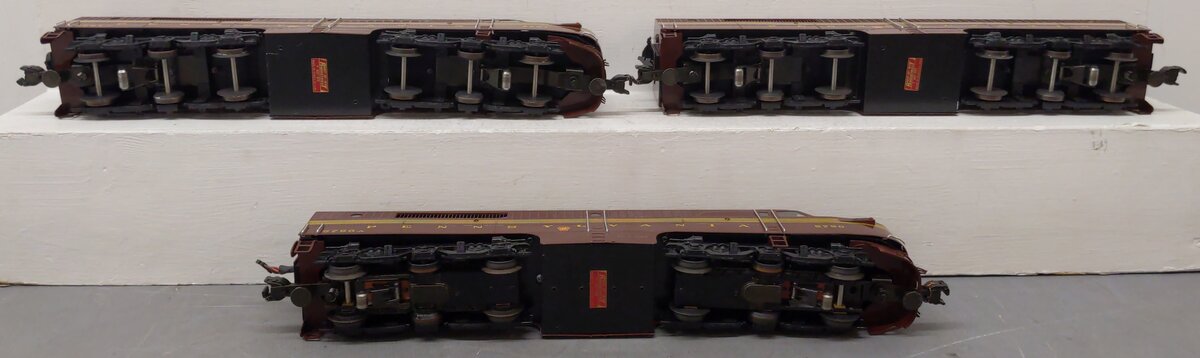 Right-of-Way 5504 O BRASS Pennsylvania Alco PA ABA Diesel Loco Set - 3-Rail EX/Box