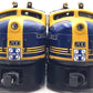 Lionel 6-18117 O Gauge Santa Fe Blue/Yellow F3 AA Diesel Set VG
