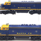 Lionel 6-18117 O Gauge Santa Fe Blue/Yellow F3 AA Diesel Set VG