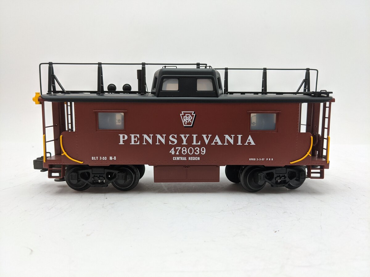 Lionel 6-51702 O Gauge BRASS Pennsylvania N-8 Smoking Caboose #478039 EX/Box