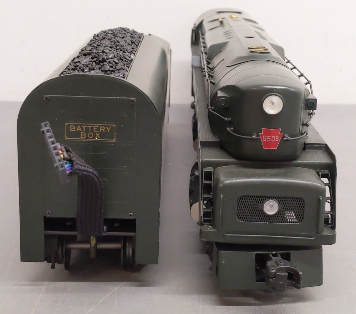 Right-of-Way 5003 O BRASS PRR T1 4-4-4-4 Steam Loco & Tender #5508 (3 Rail) EX/Box