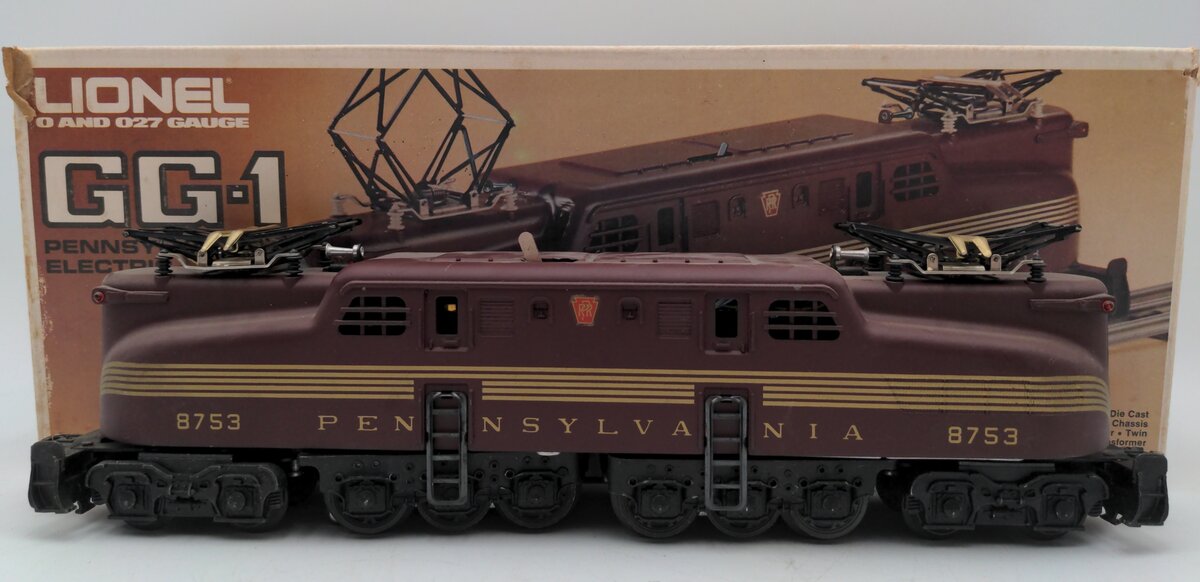 Lionel 6-8753 O Gauge Pennsylvania Railroad GG-1 Electric Locomotive #8753 VG/Box