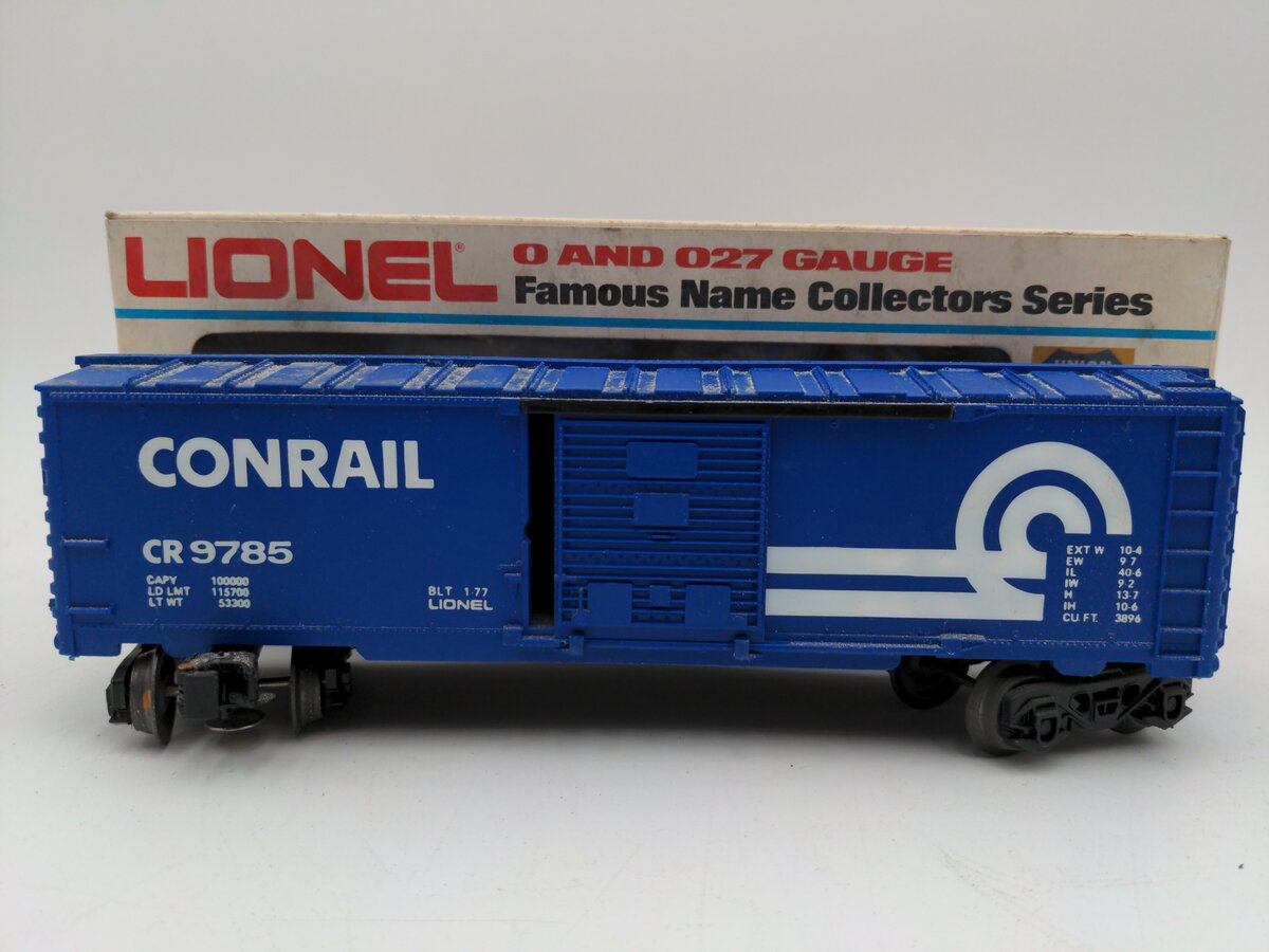 Lionel 6-9785 O Gauge Conrail Boxcar #CR9785 VG/Box