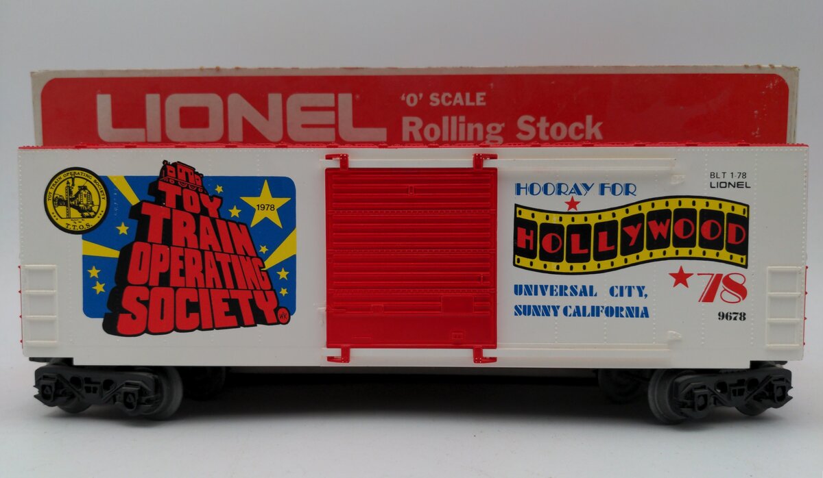 Lionel 6-9678 O Gauge TTOS 1978 Hollywood Hi-Cube Boxcar EX/Box
