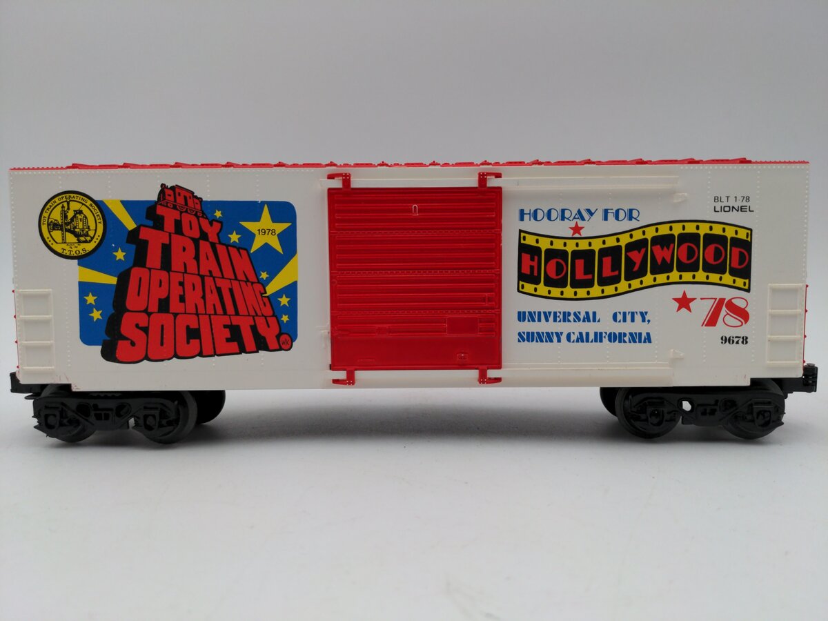 Lionel 6-9678 O Gauge TTOS 1978 Hollywood Hi-Cube Boxcar EX/Box