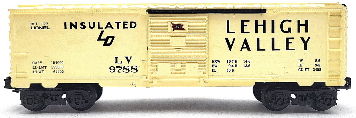 Lionel 6-9788 O Gauge Lehigh Valley Boxcar VG/Box
