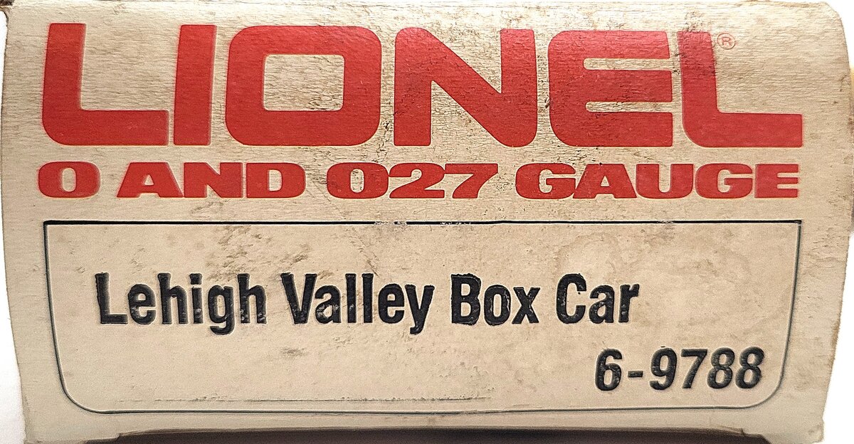 Lionel 6-9788 O Gauge Lehigh Valley Boxcar VG/Box