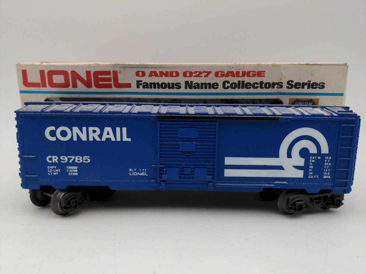 Lionel 6-9785 O Gauge Conrail Boxcar #CR9785 VG/Box