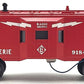 Lionel 6-9184 O Gauge Erie Bay Window Illuminated Caboose #9184 VG/Box