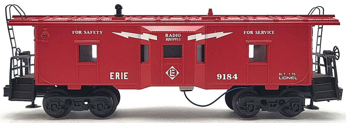 Lionel 6-9184 O Gauge Erie Bay Window Illuminated Caboose #9184 VG/Box