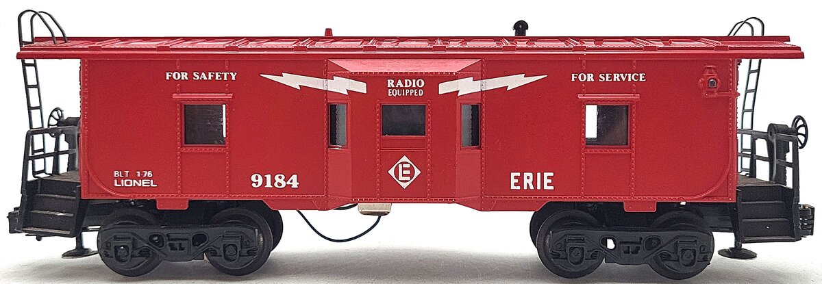 Lionel 6-9184 O Gauge Erie Bay Window Illuminated Caboose #9184 VG/Box