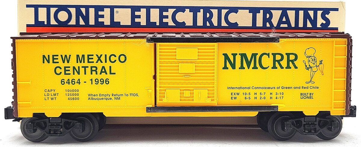 Lionel 6-52087 O Gauge 1996 TTOS New Mexico Central Boxcar EX/Box