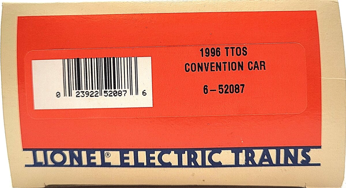Lionel 6-52087 O Gauge 1996 TTOS New Mexico Central Boxcar EX/Box