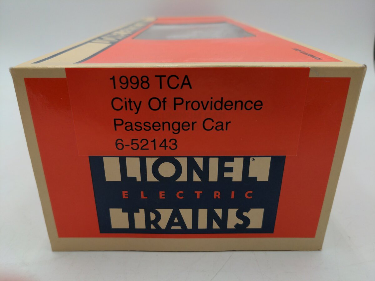 Lionel 6-52143 O Gauge 1998 TCA City of Providence Passenger Car EX/Box