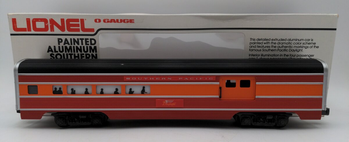 Lionel 6-9590 O Gauge Southern Pacific Daylight Illuminated Aluminum Combo Car EX/Box