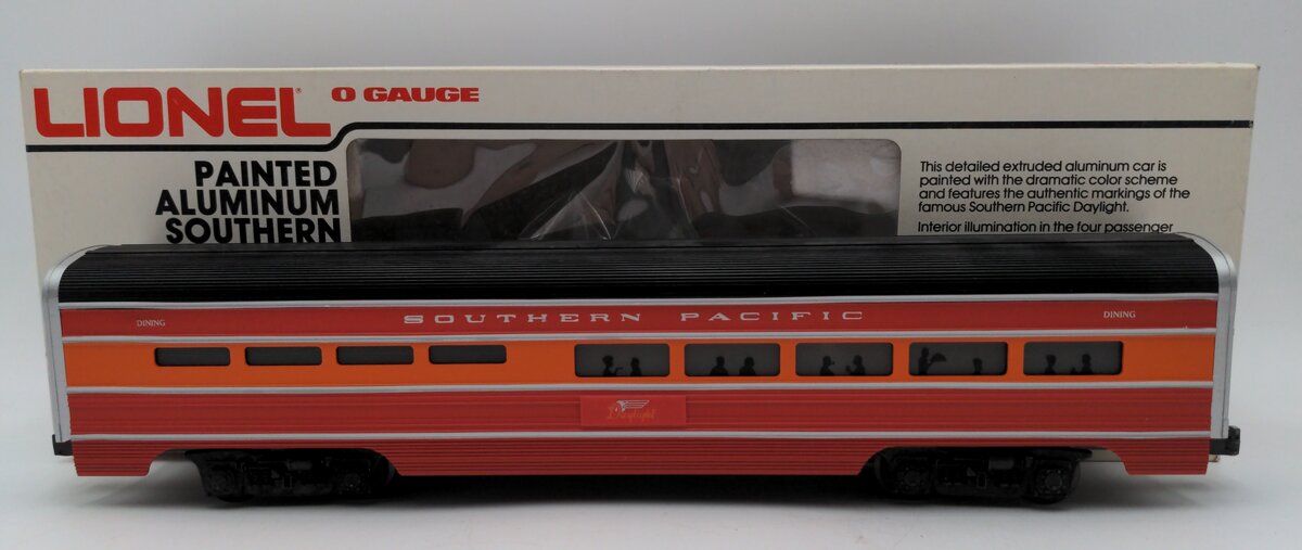 Lionel 6-7204 O Gauge Southern Pacific Daylight Aluminum Dining Car EX/Box