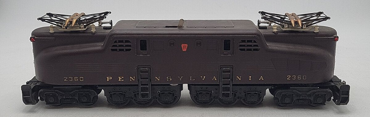 Lionel 2360 Vintage O Pennsylvania 5-Stripe Tuscan GG-1 Electric Locomotive VG