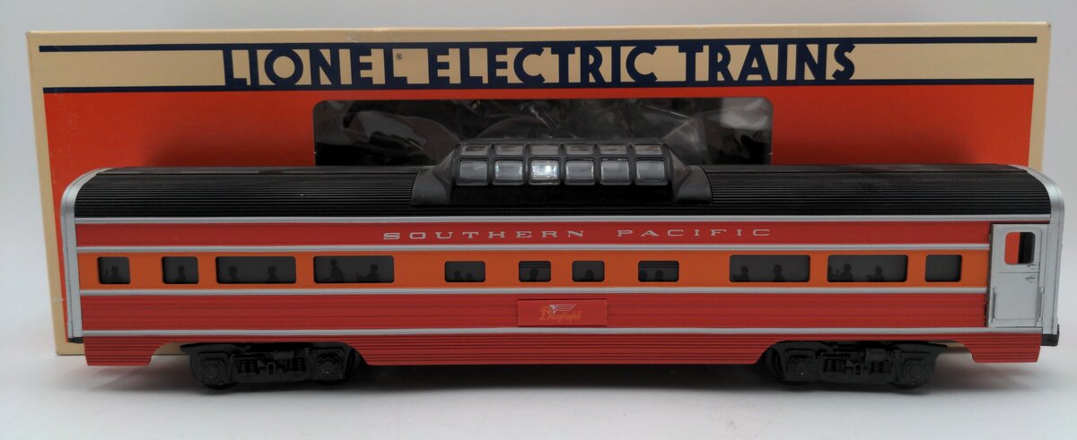 Lionel 6-7211 O Gauge Southern Pacific Daylight Aluminum Vista Dome Car EX/Box