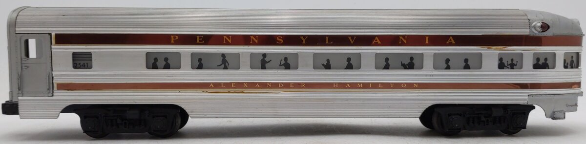Lionel 2541 Vintage O Pennsylvania Alexander Hamilton Aluminum Observation Car VG