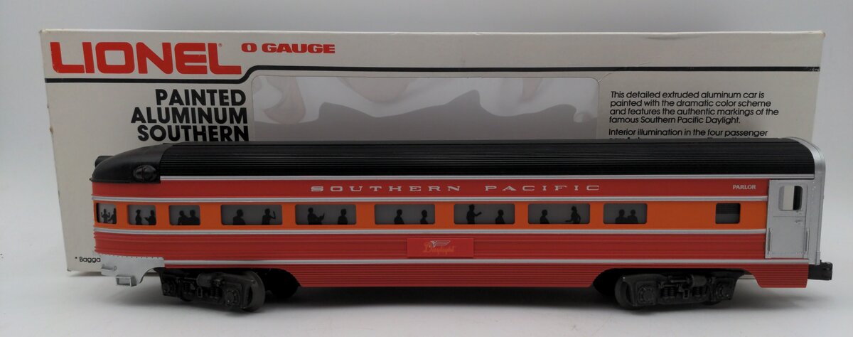 Lionel 6-9593 O Gauge Southern Pacific Daylight Aluminum Observation Car EX/Box