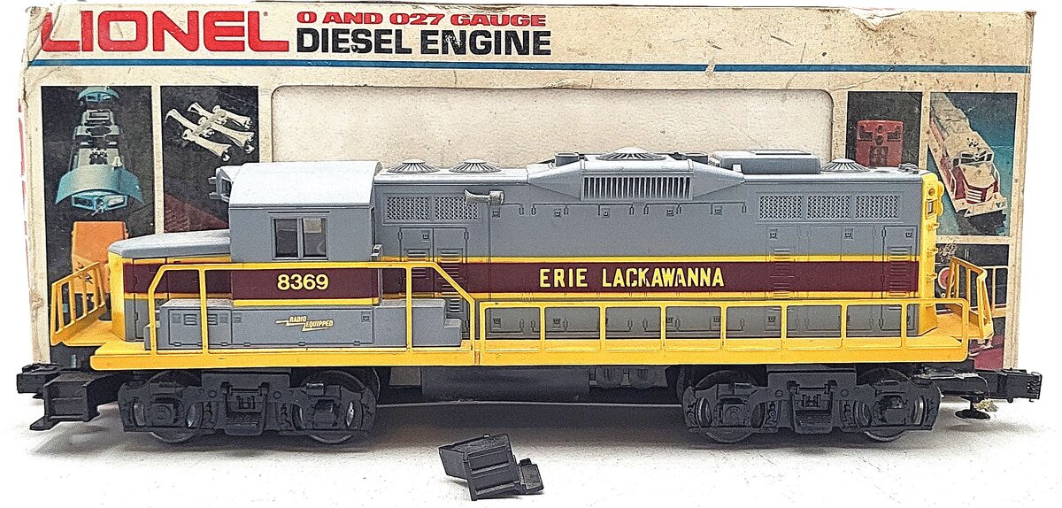 Lionel 6-8369 O Gauge Erie Lackawanna GP20 Diesel Locomotive #8369 VG/Box